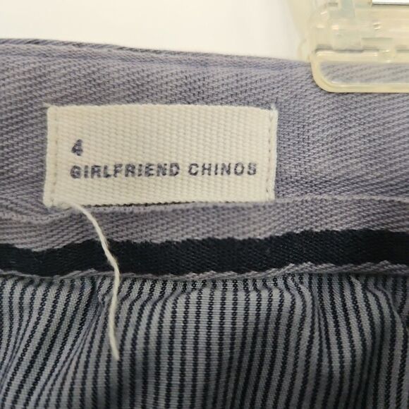 Gap Pants Girlfriend Chinos Womens Printed Floral Blue Gray Stretch Sz.4 - Picture 7 of 9